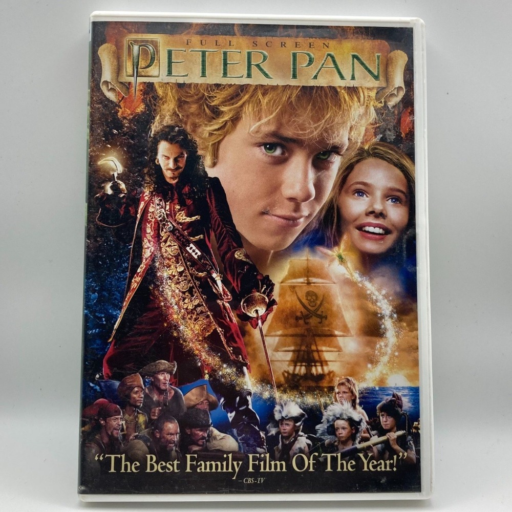 Peter Pan Full Screen DVD Movie 2003 Jeremy Sumpter Jason Isaacs FamilyAdventure